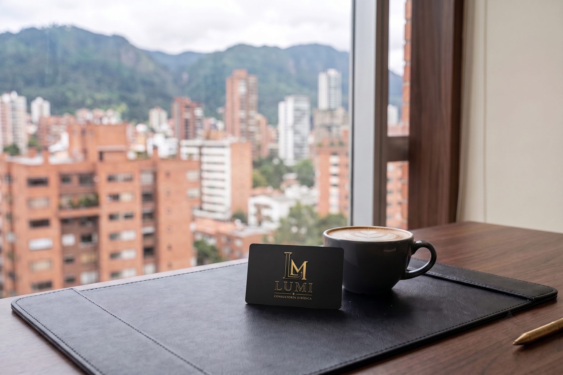 Tarjeta de membresía LUMI con la vista de Bogotá
